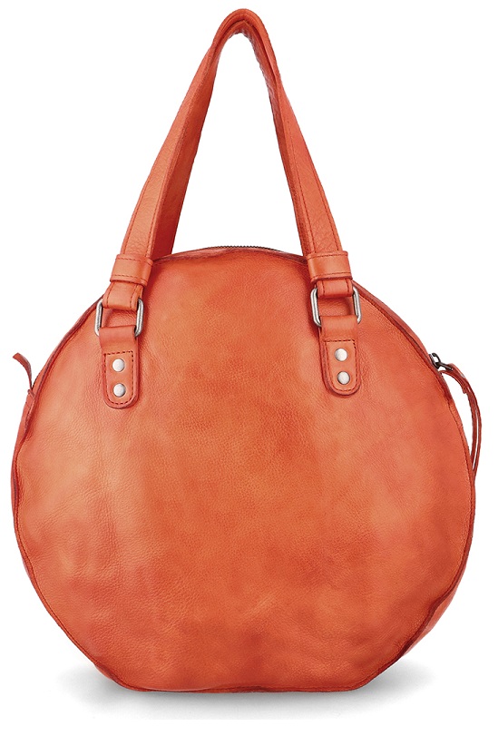 Tracy Round Leather Handbag